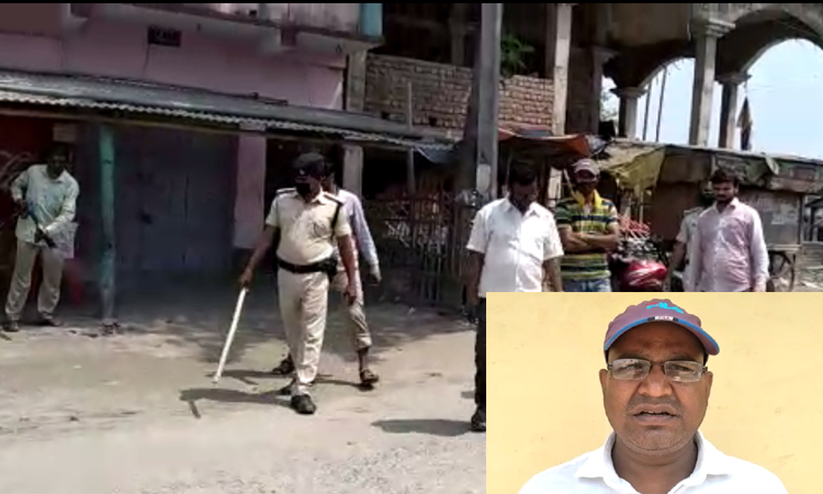 <p>कोरोना महामारी बचने के लिए प्रतापगंज प्रखंड को किया सेनेटाइज़ करवाया गया</p>